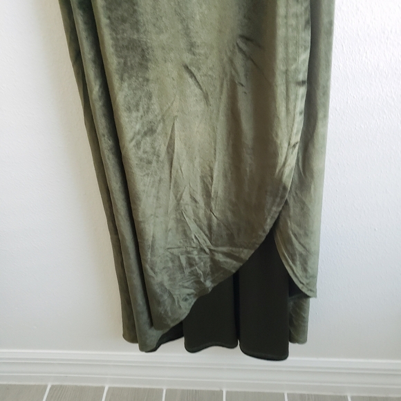 Baltic Born Emerald Green Velvet Wrap Maxi Dress - Picture 6 of 9